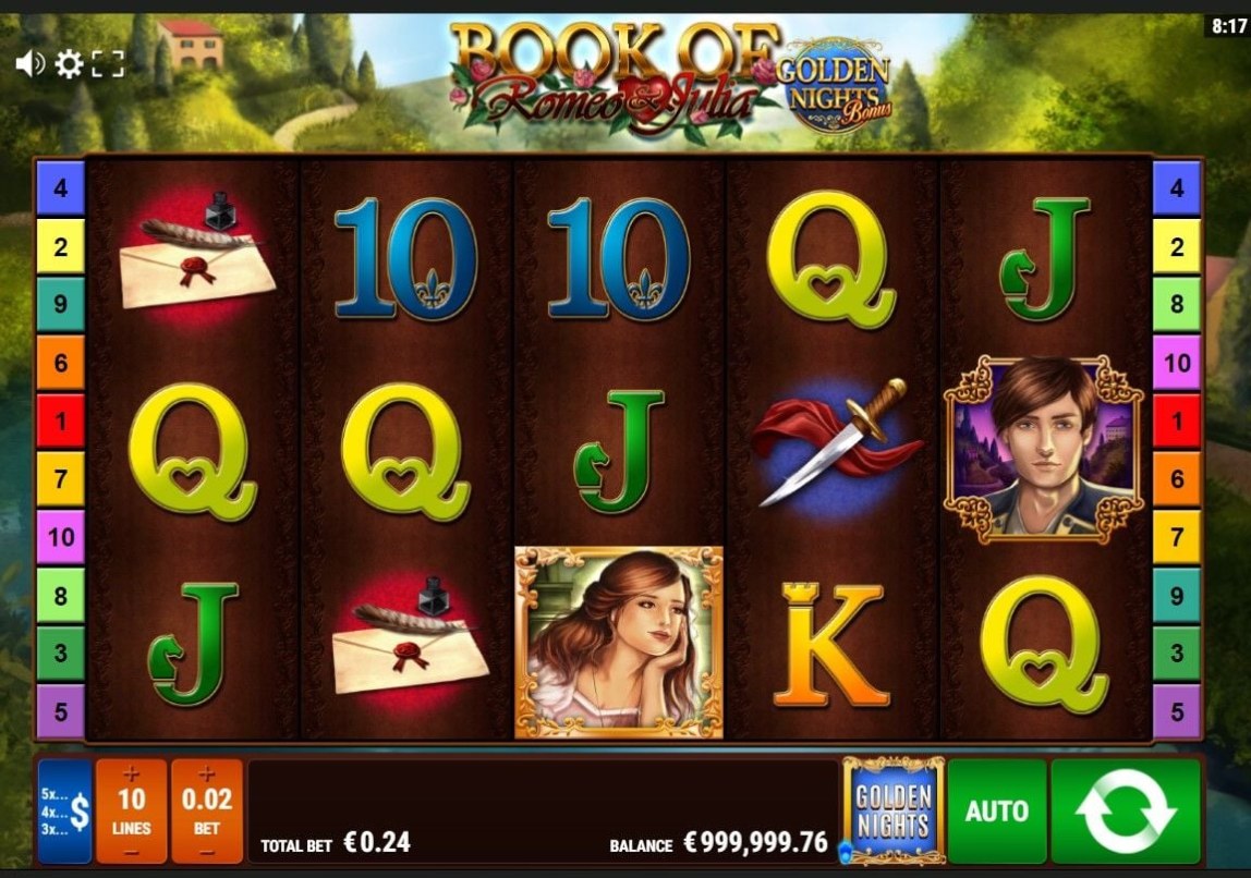 Book of Romeo and Julia Golden Nights